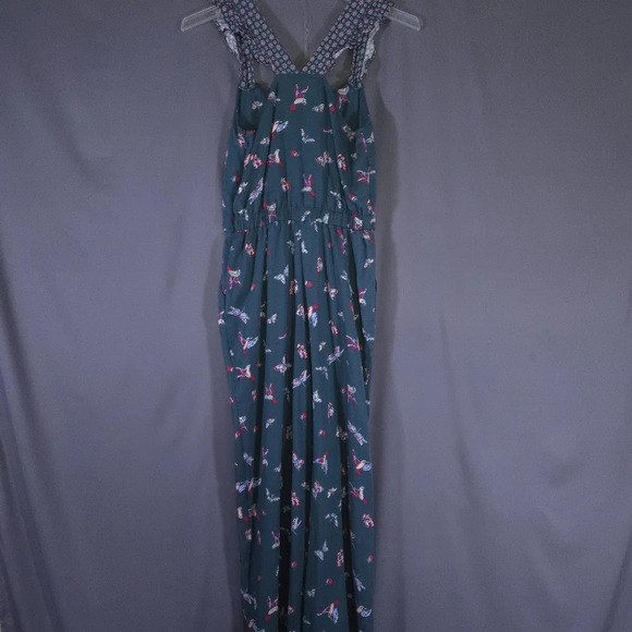 Matilda Jane Romper Evergreen Wide Leg XS Cottagecore Whimsical Fairy Teacher - Picture 8 of 10